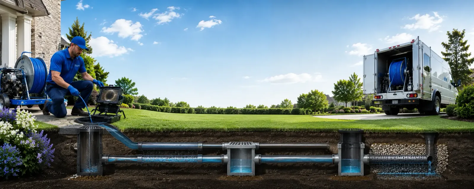 Outdoor drain cleaning information for Republic, OH